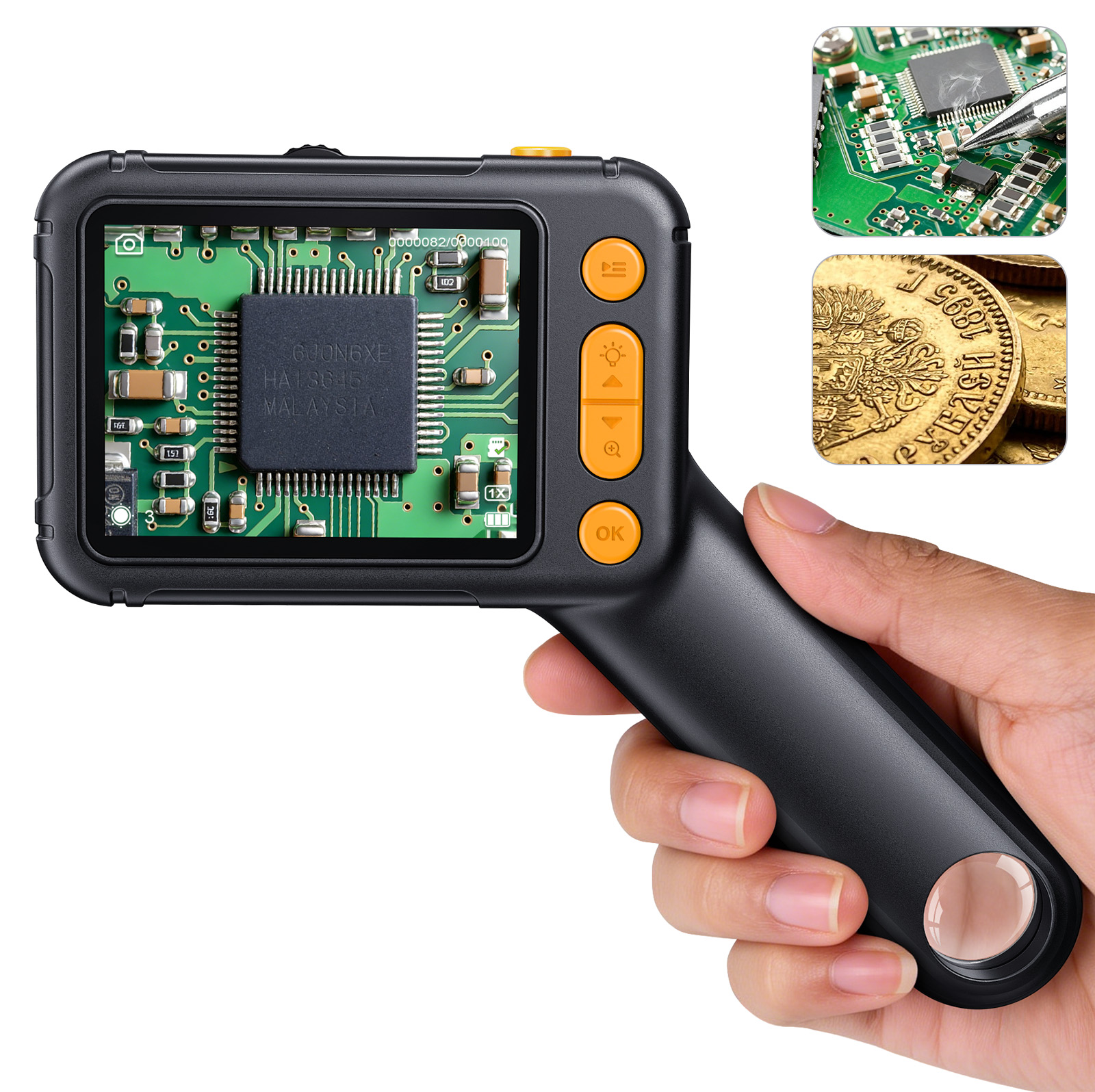Electronics Repair Videos - 2.8inch Digital Microscope 1000X Handheld Soldering