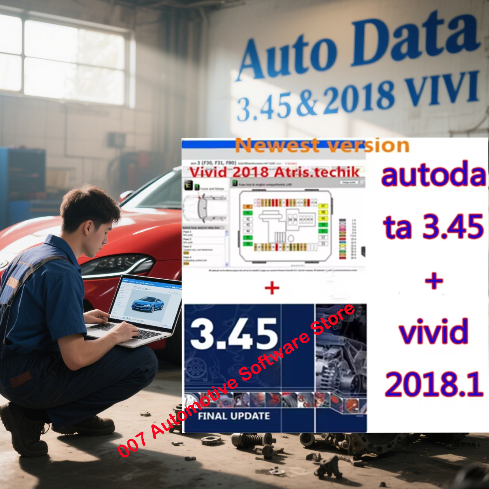 Electronics Repair Book - 2025 latest 3.45AutoData Car Software +