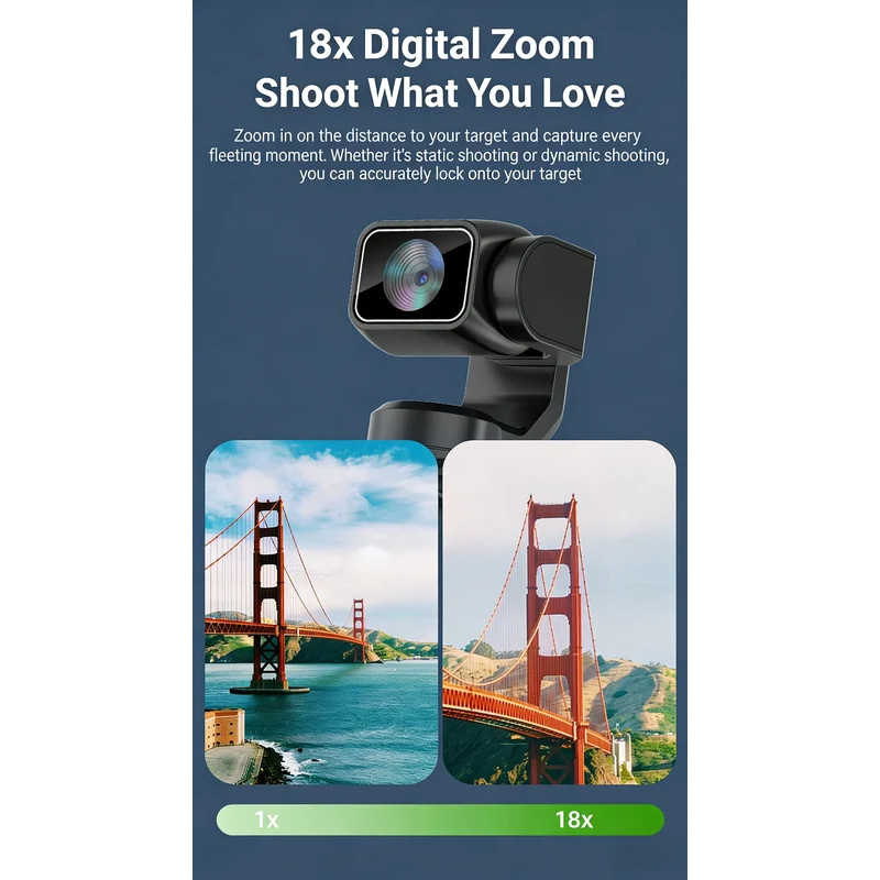 NEW 4K Pocket Gimbal Camera Ha - огляд і ціна Digitizer Touch Screen