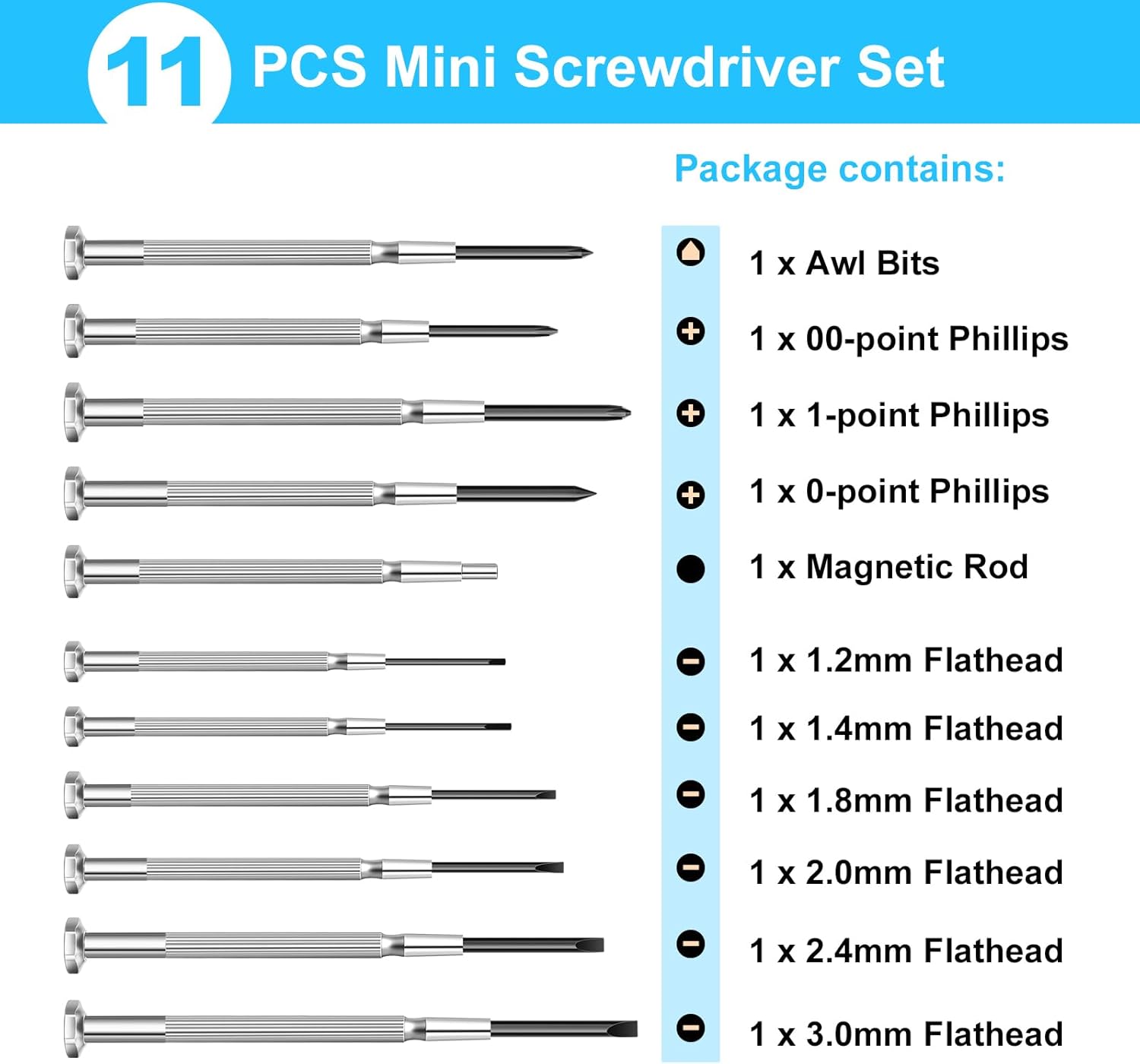 11 Pcs Mini Precision Screwdri - огляд і ціна Electronics Repair Images