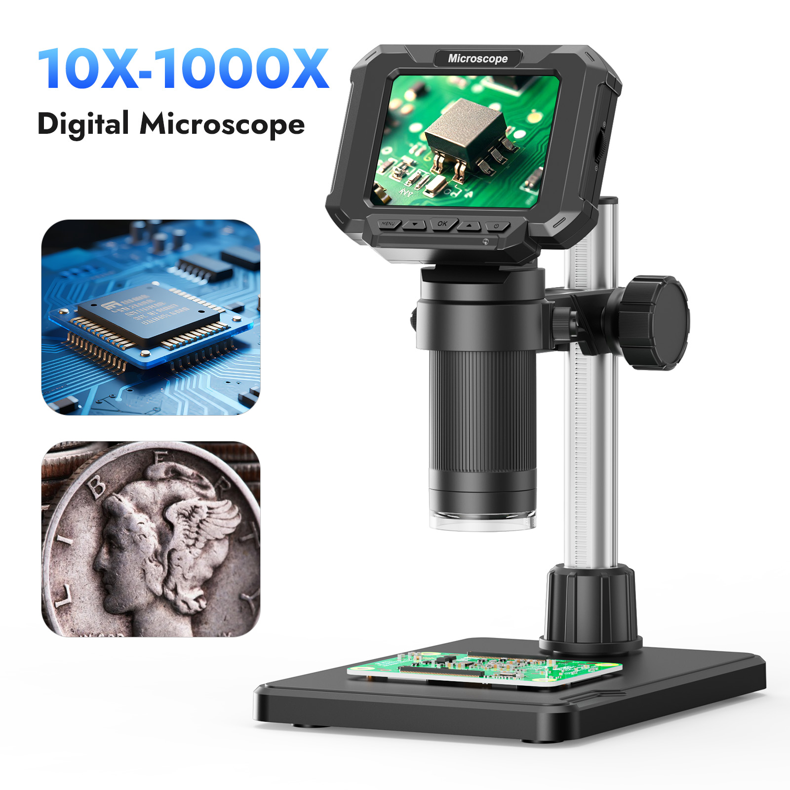 Digital Microscope 2.8 inch 10 - огляд і ціна Electronics Repair Videos
