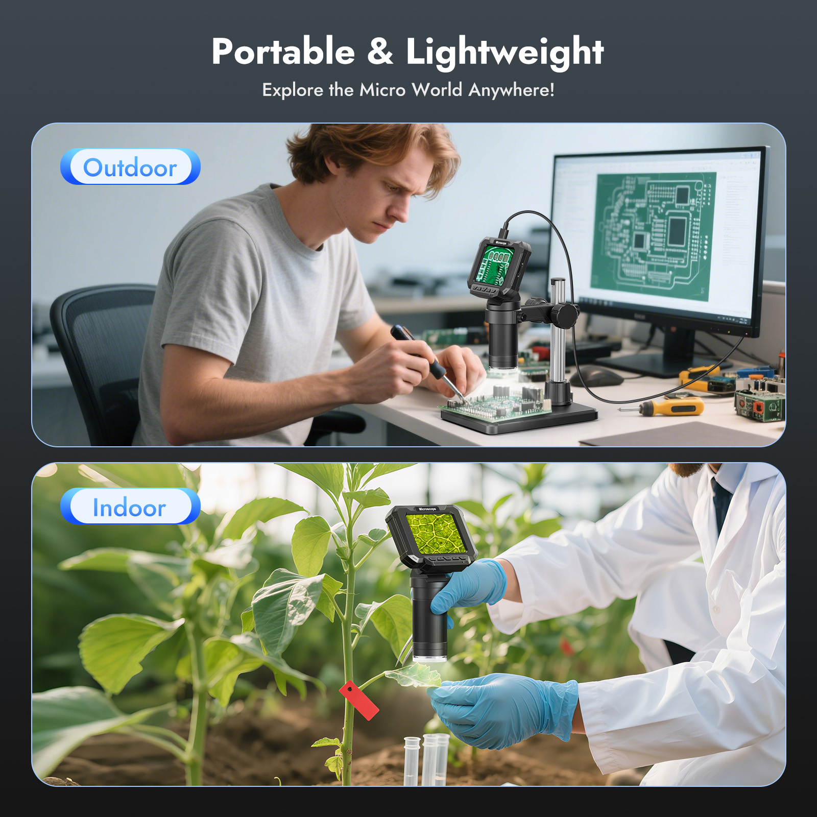 Digital Microscope 2.8 inch 10 - огляд і ціна Electronics Repair Videos