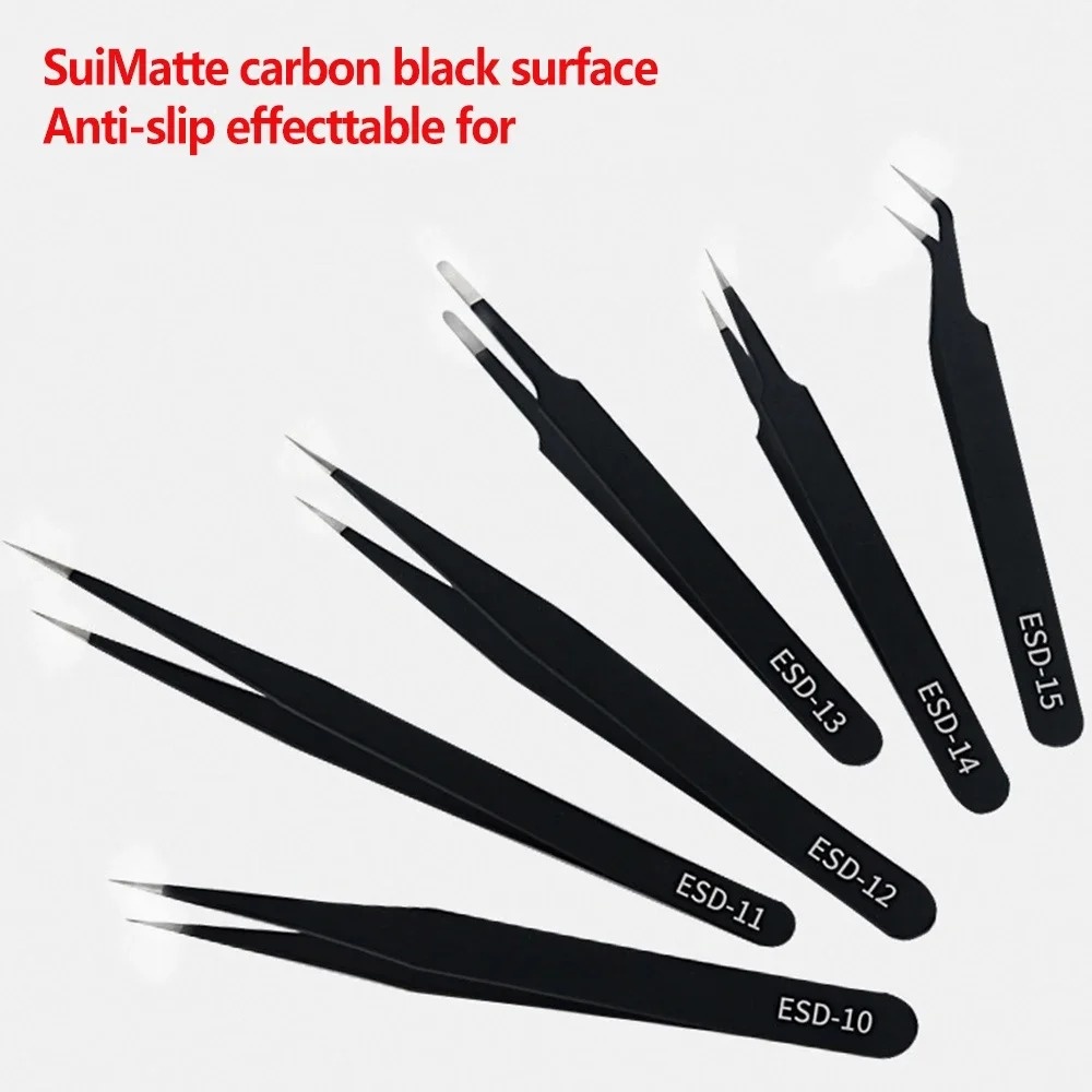 6pcs Precision Long Tweezers S - огляд і ціна Electronics Repair Tools