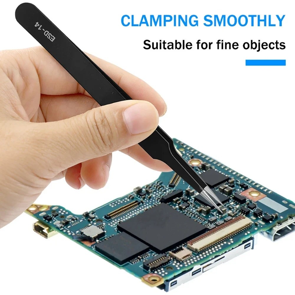 6pcs Precision Long Tweezers S - огляд і ціна Electronics Repair Tools