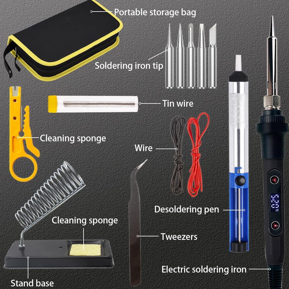 80W Soldering Iron Kit with LC - огляд і ціна Electronics Repair Images
