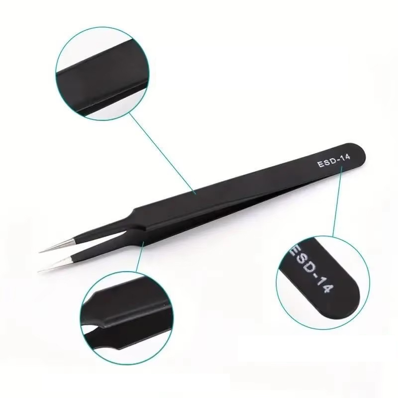 6pcs Precision Long Tweezers S - огляд і ціна Electronics Repair Tools
