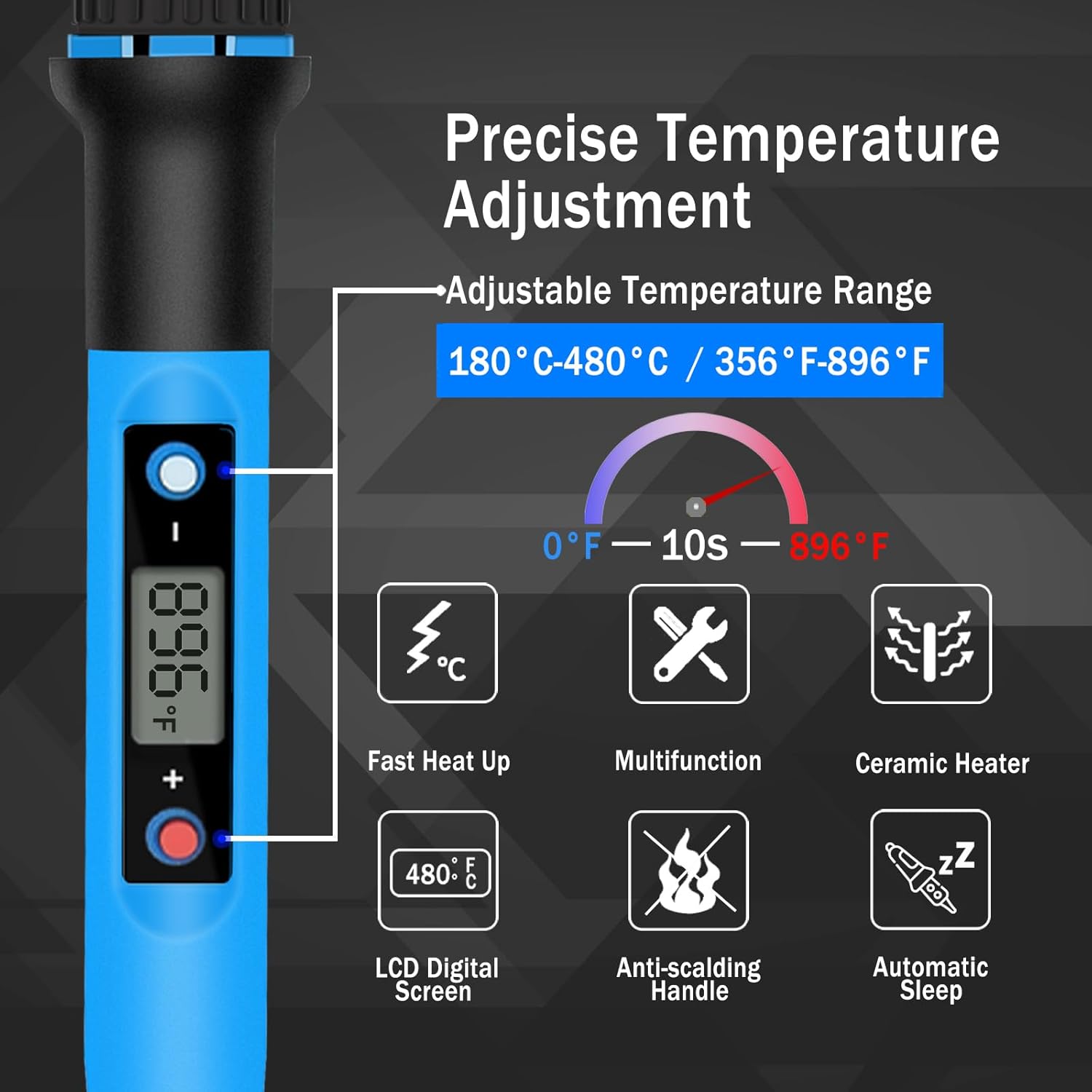 80W Soldering Iron Kit With LC - огляд і ціна Electronics Repair Images