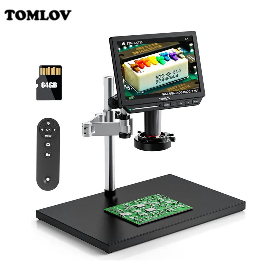 TOMLOV Microscope Digital 4K 8 - огляд і ціна Electronics Repair Videos