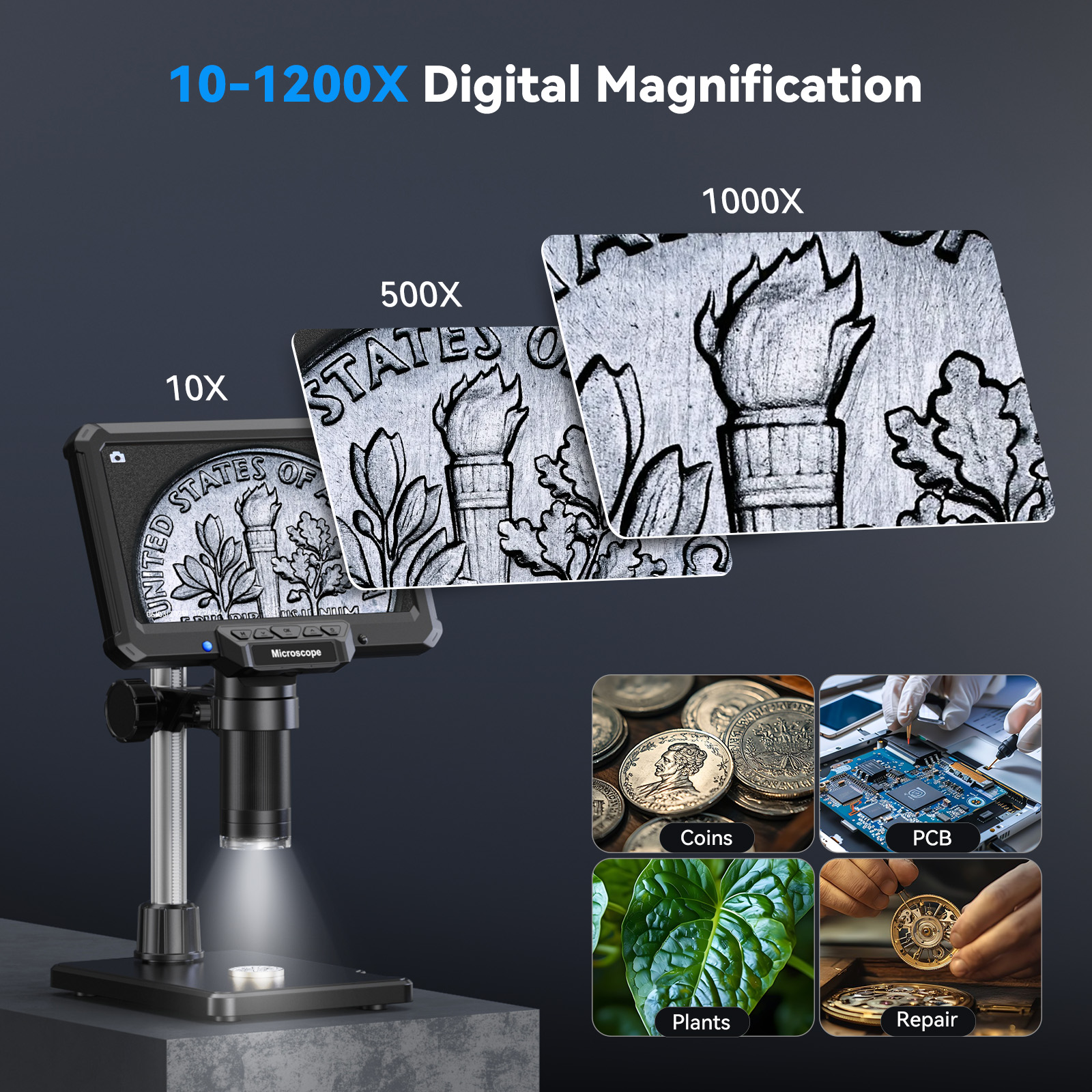 Hayve 7inch Digital Microscope - огляд і ціна Electronics Repair Videos